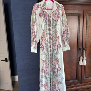 “Zimmermann-esque” Paisley Print Long Sleeve Dress